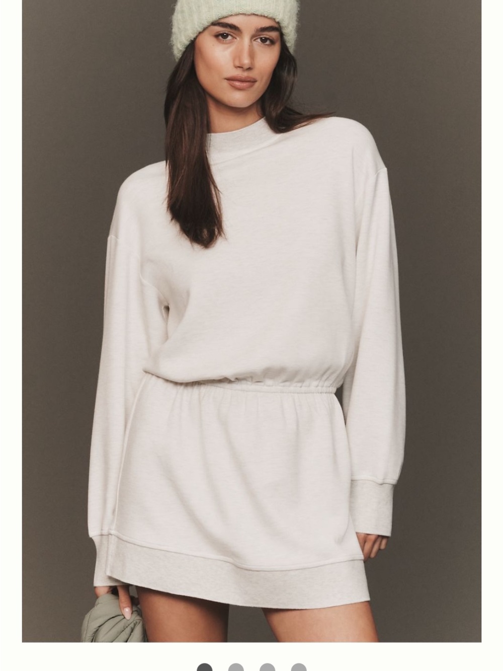 Daily Practice Heather Gray Long-Sleeve Sweatshirt Mini- Dress Size 1X